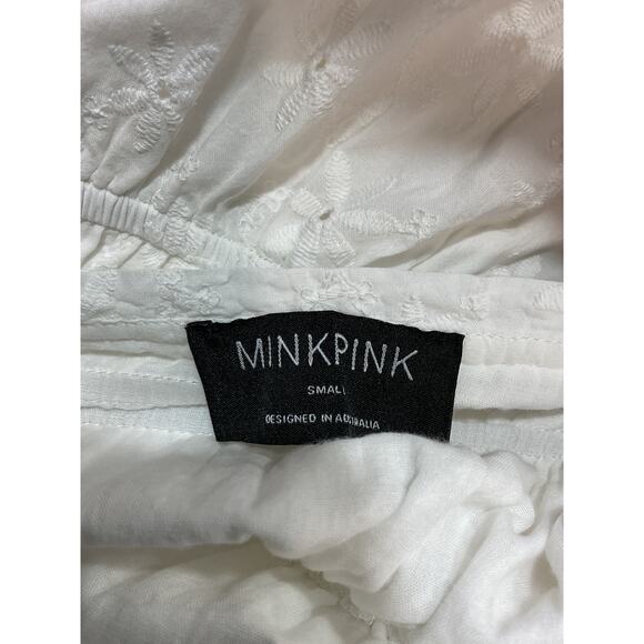 Minkpink 'Sadie Broidery' White Sundress Size S - Picture 4 of 5